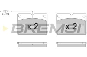 BREMSI BP7225 - B. PADS FIAT ALLIS