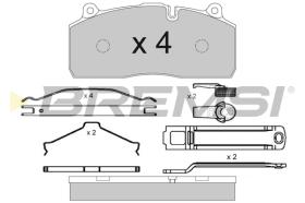 BREMSI BP7342 - B. PADS ASSALE SAF