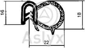 ASLYX AS100602 - PERFIL CONTORNO PUERTA SOBREME