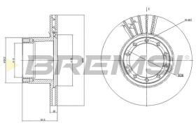 BREMSI CD5101V - B. DISC AVIA