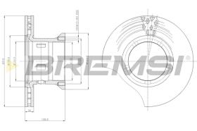 BREMSI CD5102V - B.DISC DAF