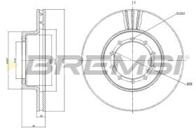 BREMSI CD5126V - B. DISC RENAULT TRUCKS