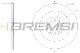 BREMSI CD5156S - B. DISC MERCEDES-BENZ