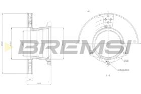 BREMSI CD5164V - B. DISC MERCEDES-BENZ