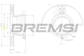 BREMSI CD5165V - B. DISC MERCEDES-BENZ