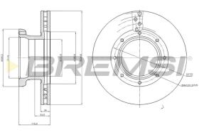 BREMSI CD5187V - B. DISC MERCEDES-BENZ