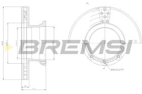 BREMSI CD5188V - B. DISC MERCEDES-BENZ