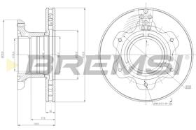 BREMSI CD5208V - B. DISC MERCEDES-BENZ
