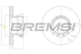 BREMSI CD5226V - B. DISC DAF