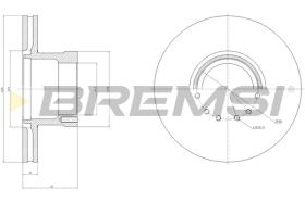 BREMSI CD5255V - B. DISC DAF