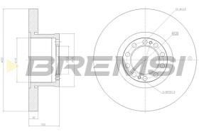 BREMSI CD5303S - B. DISC VOLVO