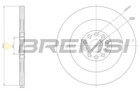 BREMSI CD5364S - B. DISC MERCEDES-BENZ