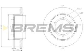 BREMSI CD5369S - B. DISC NISSAN