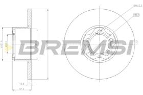 BREMSI CD6271S - B. DISC MERCEDES-BENZ