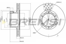 BREMSI CD6632V - B. DISC MERCEDES-BENZ