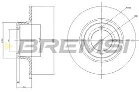 BREMSI CD6696S - B. DISC SKODA
