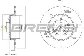 BREMSI CD7317S - B. DISC MERCEDES-BENZ