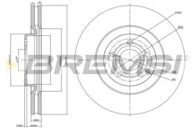 BREMSI CD7318V - B. DISC MERCEDES-BENZ