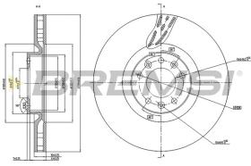 BREMSI CD7319V - B. DISC PEUGEOT, DS