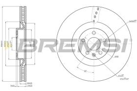 BREMSI CD7323V - B. DISC VOLVO