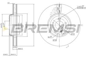BREMSI CD7329V - B. DISC MERCEDES-BENZ