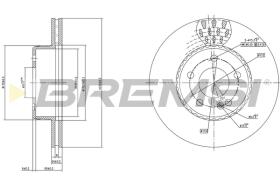 BREMSI CD7330V - B. DISC MERCEDES-BENZ