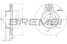 BREMSI CD7331V - B. DISC MERCEDES-BENZ