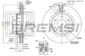 BREMSI CD7332V - B. DISC RENAULT, NISSAN