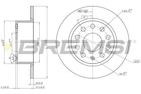 BREMSI CD7334S - B. DISC SKODA