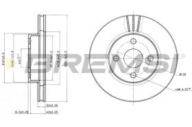 BREMSI CD7335V - B. DISC TOYOTA