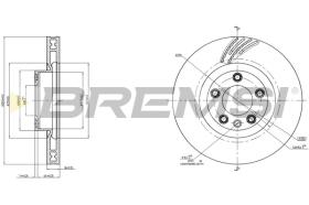 BREMSI CD8019VLS - B. DISC VW, PORSCHE