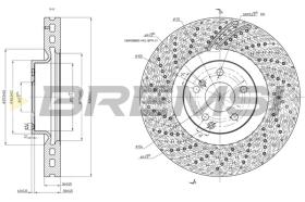 BREMSI CD8051V - B. DISC MERCEDES-BENZ