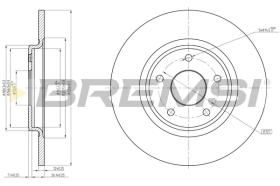 BREMSI CD8217S - B. DISC FIAT, LANCIA, DODGE, CHRYSLER