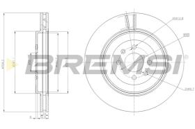 BREMSI CD8226V - B. DISC MG