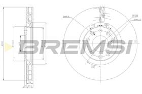BREMSI CD8237V - B. DISC PEUGEOT