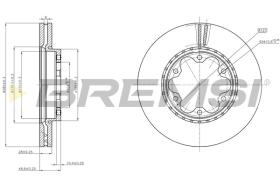 BREMSI CD8269V - B. DISC TOYOTA