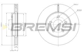 BREMSI CD8357V - B. DISC FORD, MAZDA