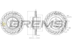 BREMSI CD8427V - B. DISC MERCEDES-BENZ
