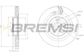 BREMSI CD8496VLS - B. DISC LEXUS