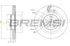 BREMSI CD8496VRD - B. DISC LEXUS