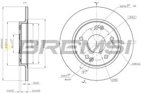 BREMSI CD8524S - B. DISC HONDA