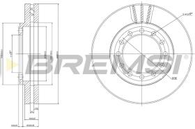 BREMSI CD8525V - B. DISC FRONT DIA.296  TOYOTA PREVI