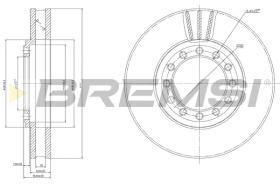 BREMSI CD8526V - B. DISC FRONT DIA.310  ISUZU N-SERI