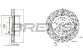 BREMSI CD8559V - B. DISC MERCEDES-BENZ