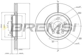 BREMSI CD8762V - B. DISC BMW, MINI