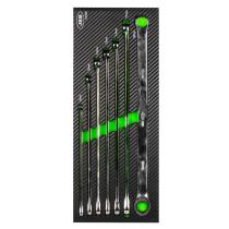 JBM 54066 - SET DE 7 LLAVES CON TRINQUETE EXTRALARGAS