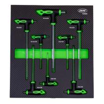 JBM 53980 - SET DE 8 LLAVES ALLEN EN FORMA DE 'T'