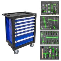 JBM 53767 - CARRO DE HERRAMIENTAS 7 CAJONES - AZUL
