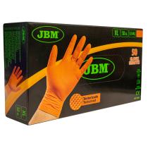 JBM 53996 - GUANTES NARANJAS DESECHABLES DE NITRILO T:XL 5,5MIL (50 UDS.
