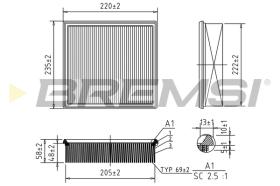 BREMSI FA0123 - AIR FILTER MERCEDES-BENZ, INFINITI